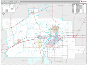 Lake Charles Wall Map Premium Style